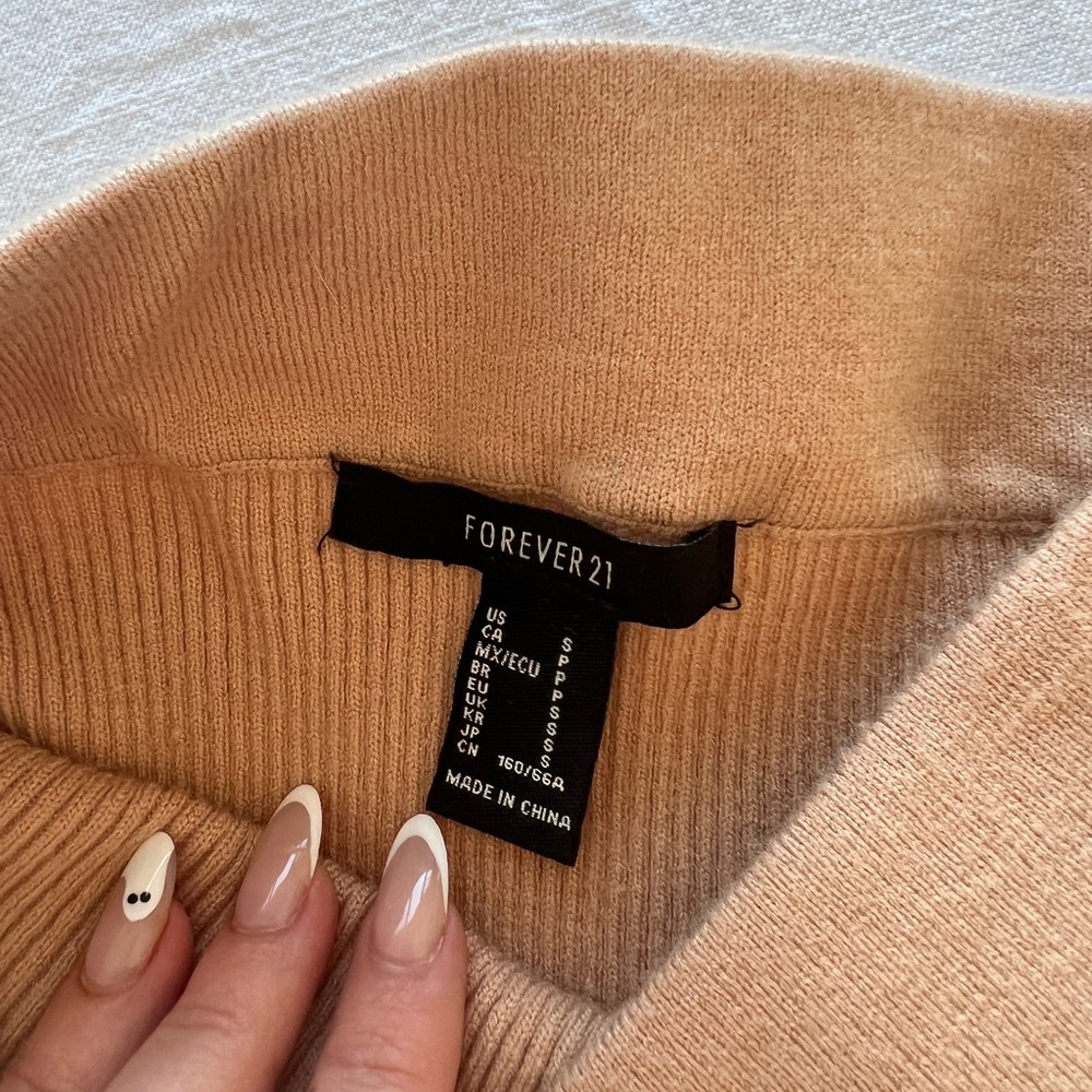 Knit Co-Ord Ribbed Tan Set - Picture 5 of 7